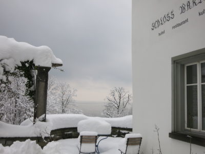 terrace in wintertime