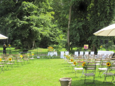 marriage dans le parc