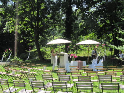 marriage dans le parc