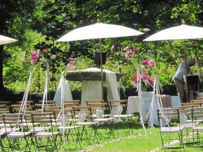 marriage dans le parc